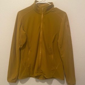 Arcteryx mustard yellow zip up